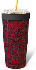 Frost Buddy Togo Buddy 30oz Tumbler - Insulated Stainless Steel (Knotty) | Double-wall vacuum insulated | Spill-proof flip lid | 18/8 premium stainless steel | Cup-holder friendly