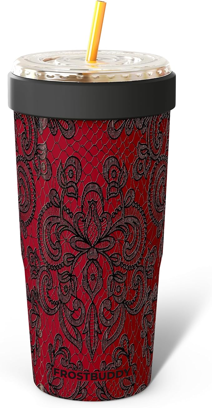 Frost Buddy Togo Buddy 30oz Tumbler - Insulated Stainless Steel (Knotty) | Double-wall vacuum insulated | Spill-proof flip lid | 18/8 premium stainless steel | Cup-holder friendly