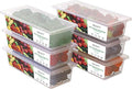 SILIVO Produce Saver Containers for Refrigerator (6 Pack) - 1.5L Fruit Storage Containers for Fridge, Vegetable Storage Containers with Drain Tray Keep Fresh for Veggie, Fruit, Lettuce and Salad