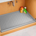 Jin&Bao Waterproof Under Sink Mat 19" x 19", Thick Silicone Mat Cabinet Protector for Kitchen and Bathroom, Shelf Liner, Home Organizer and Storage, Multipurpose Tray for Gadgets and Essentials