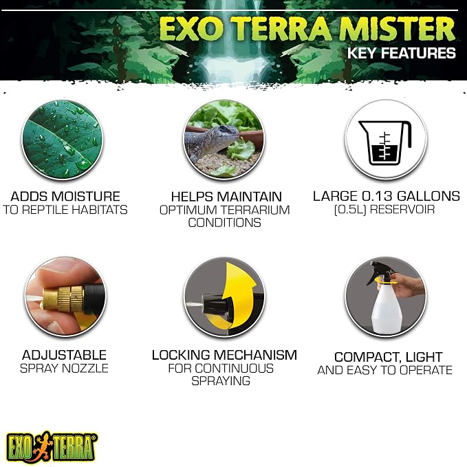 Hagen Exo Terra Mini Mister Spray Bottle, 16-Ounces (Pack of 3)