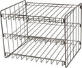 Kitchen Details 3 Tier Can Organizer | Canned Food Storage Rack | Kitchen Cabinet and Pantry Organization | Holds 36 Cans | Space Saving | Onyx