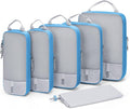 BAGSMART 6 Set /4 Set/2 Set Compression Packing Cubes for Travel, Lightweight Luggage Organizer Bags, Durable Space Saver Bags Travel Essentials