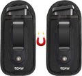 GMW Universal Magnetic IWB/OWB Magazine Holster [2-Pack] | Magazine Pouch for 9mm 1911 .380 .40 .45 Glock 17 19 43 M&P S&W | Pistol Mag Pouch for Single/Double Stack Handgun Magazines and Ammunition