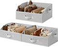 GRANNY SAYS Purse Organizer for Closet, Trapezoid Storage Bins, Closet Organizers and Storage, Decorative Storage Baskets for Shelves, Clothes, Toys, Towels, Ash Gray, 3-Pack