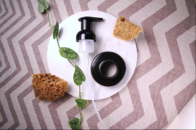 Jarmazing Products Mason Jar Foaming Soap Dispenser Lids - Includes Waterproof Stickers! Black - 120 Bulk Pack