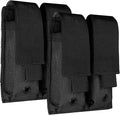 ELVO Pistol Magazine Holster, Double 9mm Mag Pouch | Open-Top Dual Magazine Holder, Tactical Belt, Molle Compatible