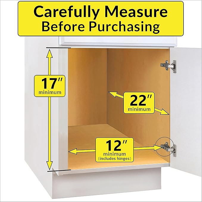 LYNK PROFESSIONAL® Pull Out Cabinet Organizer - 11" x 21" - Slide Out Cabinet Organizer for Kitchens - Sliding Shelves - Pull Out Drawer, Pots and Pans Storage - Lifetime Ltd Warranty - 2 Tier