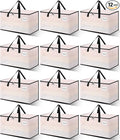 NATURELUX Heavy Duty Moving Bags - Extra Large Packing Bags and Storage Totes, Collapsible and Foldable Option for Moving and Storage, Clear, 125 L - 12 Pack