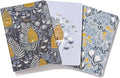High Note Textured Garden Bee Composition Notebook Journal, 3 Pack, 5.75" x 8.25", 64 Wide Ruled Pages, Small Notebooks for School, Journaling, Writing, Planner, by Rae Ritchie