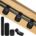 Cable Management Under Desk,Detachable Cable Management,Adjustable Hook and Loop Cable Ties,Reusable Cable Management Under Desk,Cable Clips Under Desk,20Pack(Black)