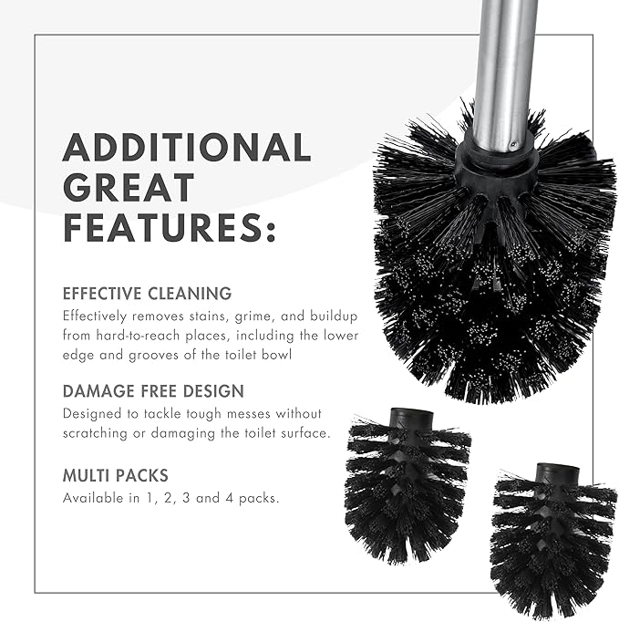 Toilet Brush Replacement Heads for ToiletTree Product Brushes (1)