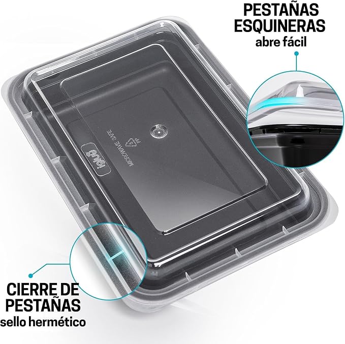 Igluu Meal Prep Containers Reusable (10 Pack) 1 Compartment – 28oz | Food Containers with Lids – Stackable, Microwave, Freezer & Dishwasher Safe – BPA-Free