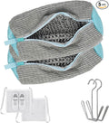 Shoes Washing Machine Bag(2 Pack),Reusable Laundry Bag for Washing Machine,Include 1 Dryer Mesh Bag and 2 Drying Racks,Shoes Bags with Durable Zipper for Sneakers and Canvas Shoes