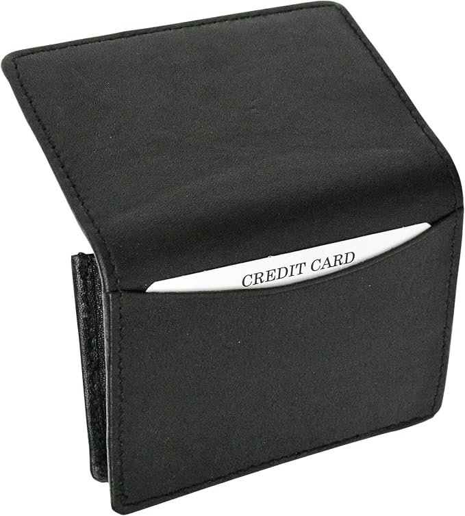 Marshal® RFID Blocking Mens Leather Expandable Business Card Case Wallet