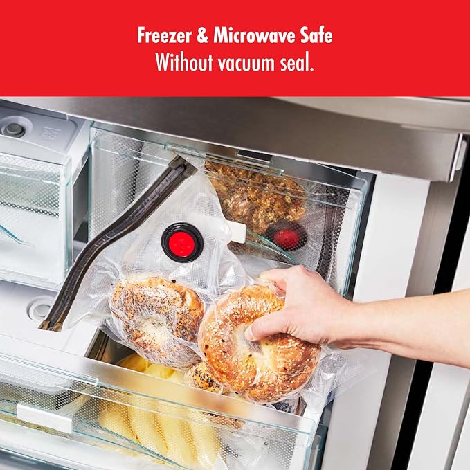 ZWILLING Fresh & Save 30-pc Assorted Sizes Vacuum Sealer Bags, Reusable Sous Vide Bags | Reusable, Airtight Bags for Sous Vide, Marinating & Meal Prep. Freezer & Microwave safe.