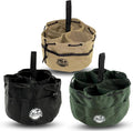 Graintex 18 Pocket Grab Bags Set of 3 Pcs Rip-Stop Canvas, Drawstring Closure, Small Parts Organizer Bag, Small Tools, Screws, Parts, Parachute Tool Bag, Parachute Tool Organizer for Essential Items