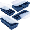 Souper Cubes Silicone Freezer Molds Gift Set, Blueberry | 2 Tbsp, 1/2 Cup, 1 Cup and 2 Cup Silicone Molds for Food Set, Perfect for Freezing Soup, Grains, Proteins, Herbs and More