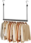 BaiNong Adjustable Closet Hanging Rod 32" Black Closet Rod Extender | Heavy Duty Double Hanging Closet Rod, Walk-in Closets, and Clothes Rack to Maximize Storage Space