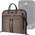 BALEINE Travel Garment Bag, Travel Suit Bag for Men, Water Resistant Carry on Garment Bag for Hanging Clothes, Garment Duffel Bag for Travel Business (Brown, 42")