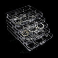 Clear Acrylic Jewelry Storage Box, Earring Jewelry Organizer with 5 Drawers, 5-Layer Jewelry Box for Women, Earrings Display Holder for Ring Bracelet Necklace, 30 Grids Compartment Storage Box