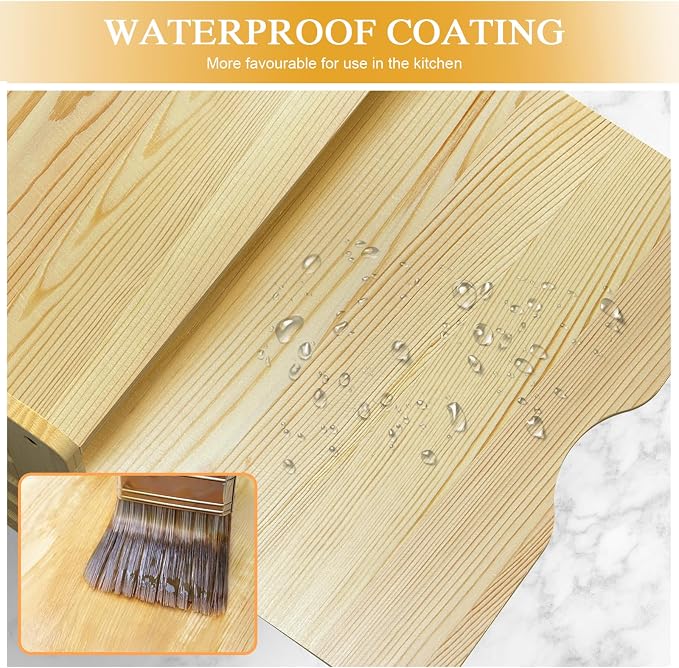 6 Tier Wooden Tray Dividers for Cabinets, Cookie Sheet Organizer for Cabinet, Vertical Tray Dividers for Storing pans, Baking trays, Cutting Board