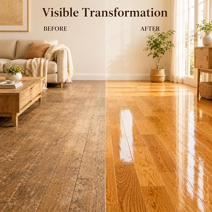 Timeno 2026 New Professional Wood Floor Restorer, Wood Surface Care Liquid for Hardwood Laminate Floors & Wooden Furniture, Daily Surface Maintenance Agent, 150ml Per Bottle, 2 Pack