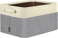 BALEINE 1 Pack Fabric Closet Storage Bins for Shelves, Linen Closet Organizers and Storage, Decorative Baskets for Organizing, Shelf, Clothes, Home, Office (Grey, 14''x10''x8.5'')