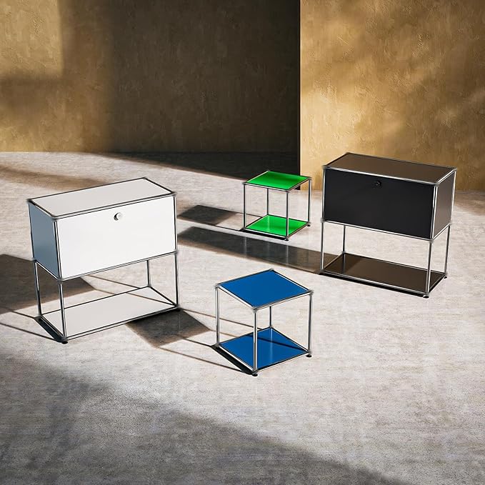Modern Storage Cabinet Sideboard Versatile Free-Standing Organizer Cabinets for Home Office, Living Room, Bedroom, Kitchen, Garage