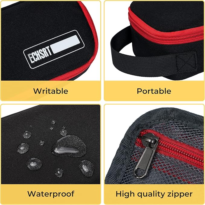 ECHSRT Large Pencil Case, Aesthetic Pen Pouch with Big Capacity, Minimalist Portable Stationery Bag with Handle for Office Organizer Aesthetic Pencil Cases