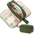 BuyCard Large Capacity Corduroy Pencil Case, Green Zipper Pouch, Aesthetic Pen Pouch, Supplies Organizer for Teen Girls Boys Women Men, Teacher Appreciation Gifts, Fathers Day Gift