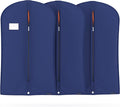 HANGERWORLD 40inch Garment Bag Suit Bags for Closet Storage Breathable Clothes Cover Dust Protector (3, Blue)