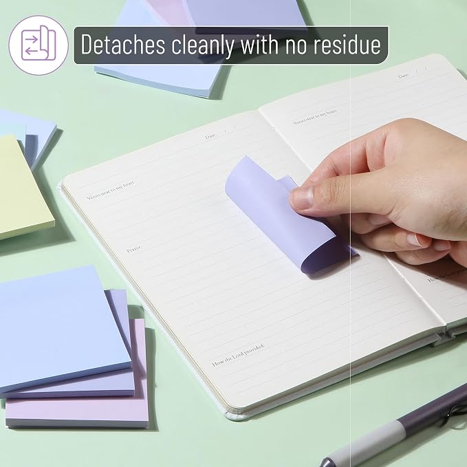 Mr. Pen- Sticky Notes, 3"x3", 12 Pads, 600 Sheets, Summer Colors | Sticky Notes Bulk, Self-Stick Note Pads, Perfect for Office, School, Home, Study & Organization