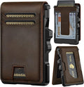 furid Genuine Leather Wallet for Men: Slim RFID Smart Minimalist Wallet | Credit Card Holder for Front Pocket wallet with Money Clip Full Grain - Gifts for Husband Father on Birthday Anniversary