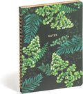 High Note Personal Planning Notebook, Greenery, Non-Dated Planner with 144 Lined Pages, 6" x 8.25", Botanical Cover by La Scarlatte