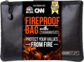 Fireproof Money Bag for Cash (10" x 13") – Waterproof Document Holder with Zipper, Protects Important Papers, Passports & Valuables from Fire & Water – Secure Storage for Home, Office & Travel