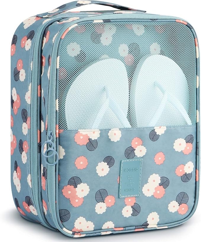 Mossio Shoe Bag Holds 3 Pair of Shoes for Travel and Daily Use Storage Pouch