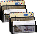 Marbrasse Mail Organizer for Desk, 3-Slot Mesh Metal Mail Holder countertop, Letter Holder, Office Desktop Envelope and Document Storage Rack (2P)