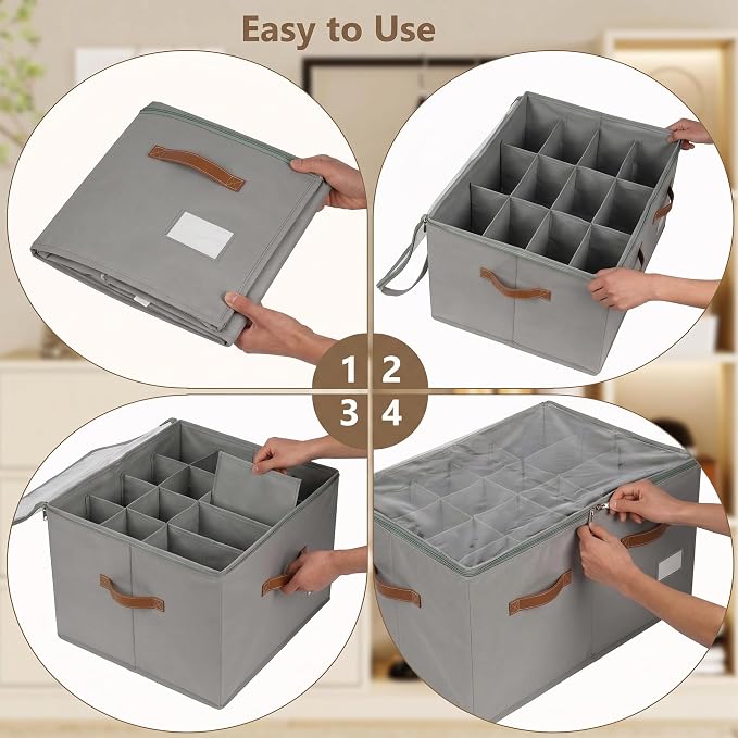 Shoe Organizer for Closet, 2 Pack Shoe Storage Bins Foldable Shoe Storage Box Containers with Clear Cover and Sturdy Handles, Shoe Rack for Closet Storage for Sneakers Heels Slippers, Fit 12-24 Pairs
