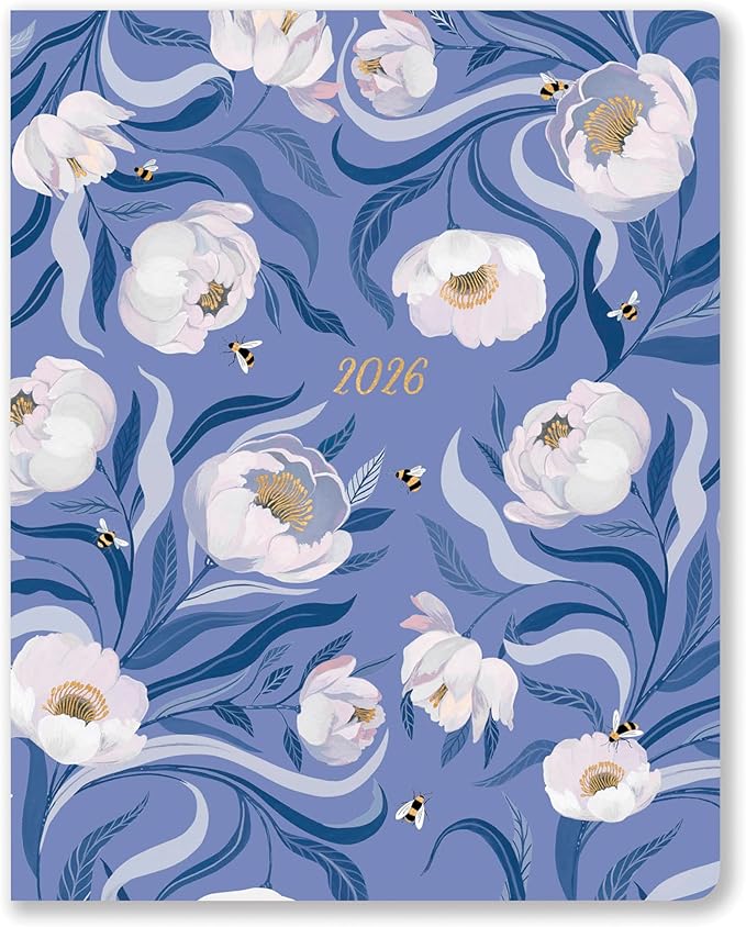 High Note 2026 Monthly Planner, 12-Month Calendar Book with Flexible Softcover, 2026 Planner with Goals and Project Pages, 7.75" x 9.75", Garden Bee