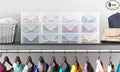 Whitmor Clear-Vue Women's Shoe Box - Heavy Duty Stackable Shoe Storage - Clear - Set of 8