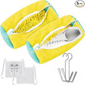 2PCS Shoes Washing Machine Bag Kit,Reusable Washing Shoes Bag,Include 1PC Shoes Dryer Bag and 2 Drying Racks,Laundry Shoes Bag with Durable Zipper for Sneakers and Canvas Shoes