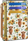 Tipmile Womens Credit Card Holder Wallet, Small Slim RFID Blocking Sleeve | Mini Tiny Cute ID Case, Minimalist Zipper Pocket Wallet, Thin Coin Purse, Mothers Gift