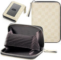 Credit Card Wallet, RFID Card Case Wallet, Zipper Card Cases Holder for Men Women, RFID Blocking, KeyChain Wallet, Compact Size Card Organizer Case for Women