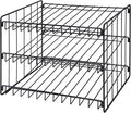 Kitchen Details 3 Tier Can Storage Organizer Rack in Black