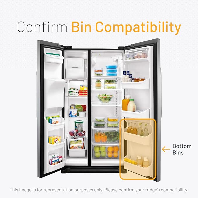 Smart Choice 240323001 Refrigerator Door Bin (Bottom Shelf Only) – Exact Fit Replacement Compatible with Frigidaire 240323001, 240323007 – Measure Before Purchase – See Full Compatibility Below