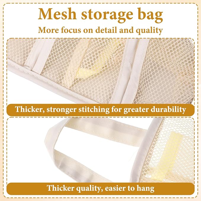 Grevosea 2 Pcs Hanging Sock Storage Bag, Wall Mount Closet Organizer for Socks Underwear Ties Scarves, Plastic Bag Holder for Kitchen Pantyhose Bra Laundry Room