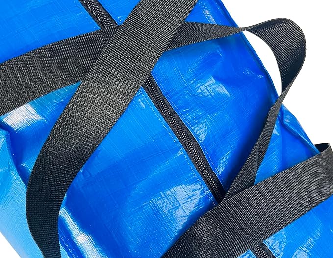75 Gallon Extra Large Storage Bags, Jumbo Moving Storage Bags, Foldable Big Black Duffle Bag for Travel, 50x23x15inch - 1PACK
