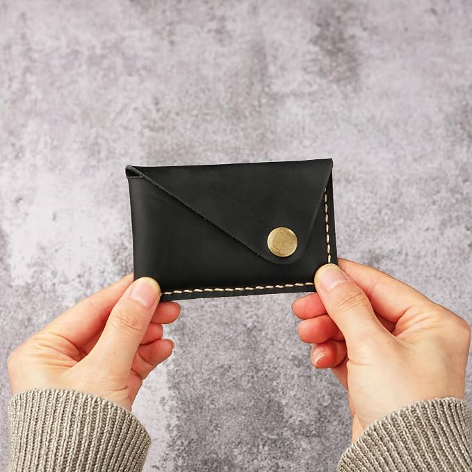 Leather credit card holder, credit card case,business card holder for men,mens slim wallet,Front Pocket Wallet