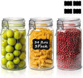 ComSaf Glass Pantry Jars with Airtight Lids 34 oz 3 Pack Coffee Canisters | Flour sugar rice, Sourdough pickling, Pantry organization, Pickling fermenting, Sourdough starter, Cabinet organization
